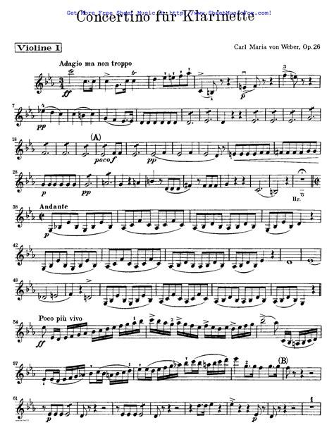 Weber: Concertino In E Flat Major, Op. 26